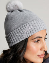 Joules Ladies Stafford Knitted Hat with Embellishment